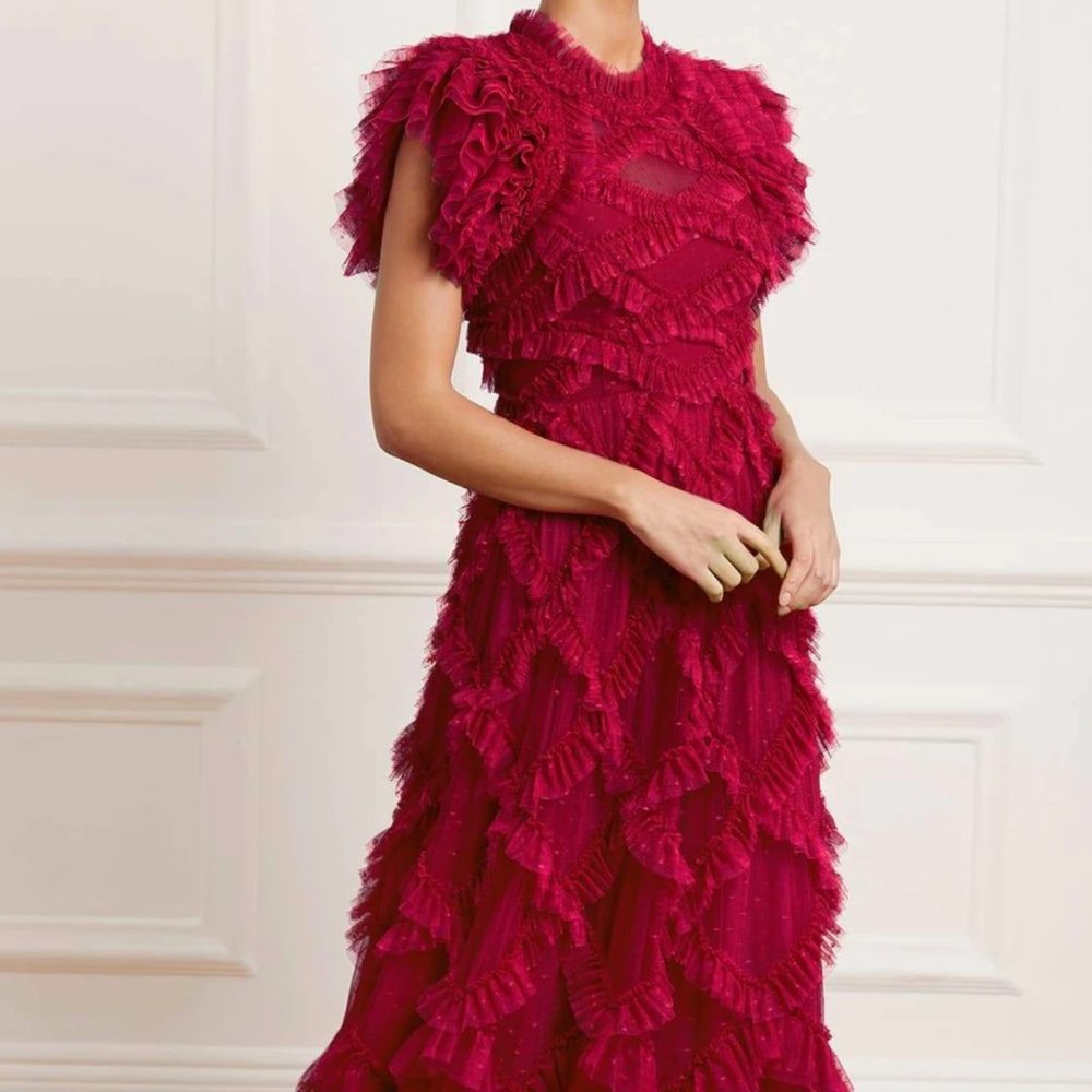 Needle & Thread Genevieve Ruffle Gown